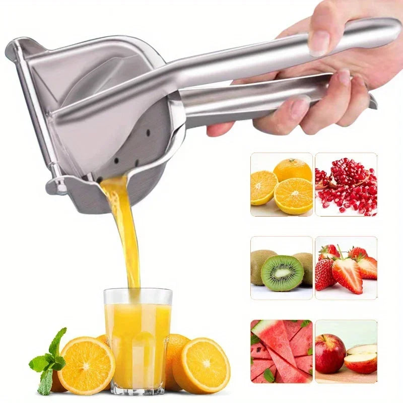 Manual Juice Squeezer Aluminum Alloy Hand Pressure Juicer Pomegranate Orange Lemon Sugar Cane Juice Kitchen Bar Fruit Tools Acce