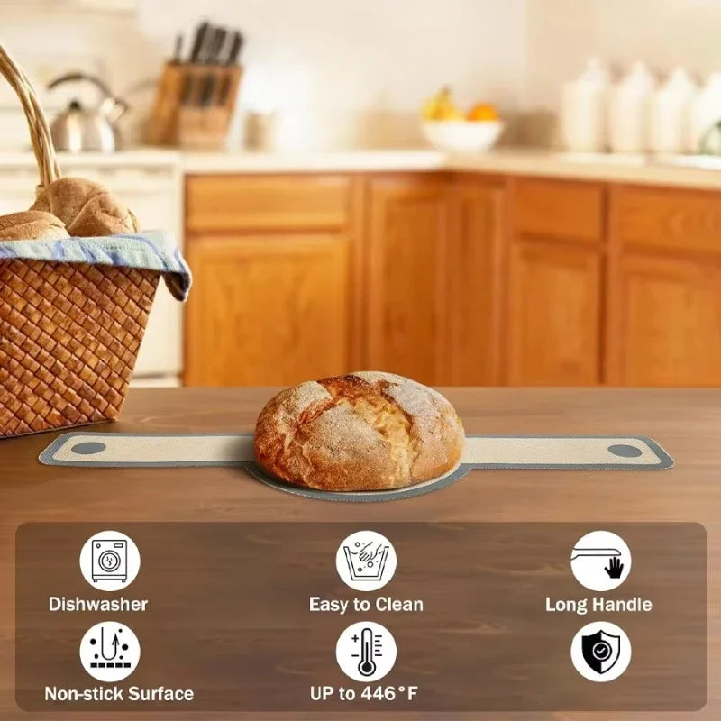 Silicone Bread Sling Dutch Oven Liner Non-Stick Easy Clean Reusable Bread Baking Mat Easy to Transfer Sourdough Bread