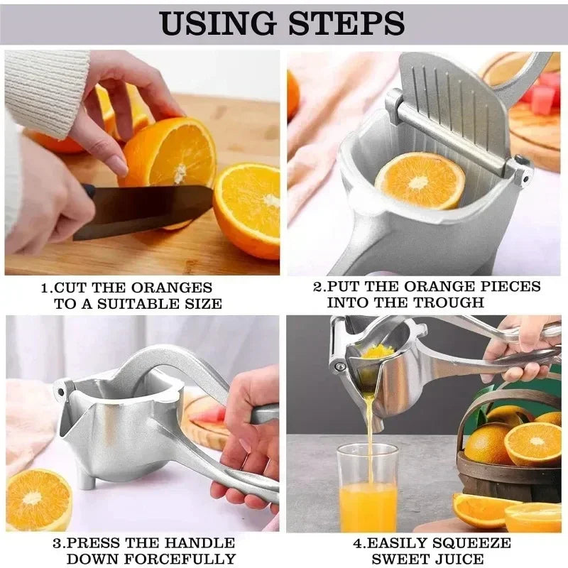 Manual Juice Squeezer Aluminum Alloy Hand Pressure Juicer Pomegranate Orange Lemon Sugar Cane Juice Kitchen Bar Fruit Tools Acce