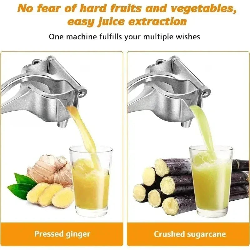 Manual Juice Squeezer Aluminum Alloy Hand Pressure Juicer Pomegranate Orange Lemon Sugar Cane Juice Kitchen Bar Fruit Tools Acce